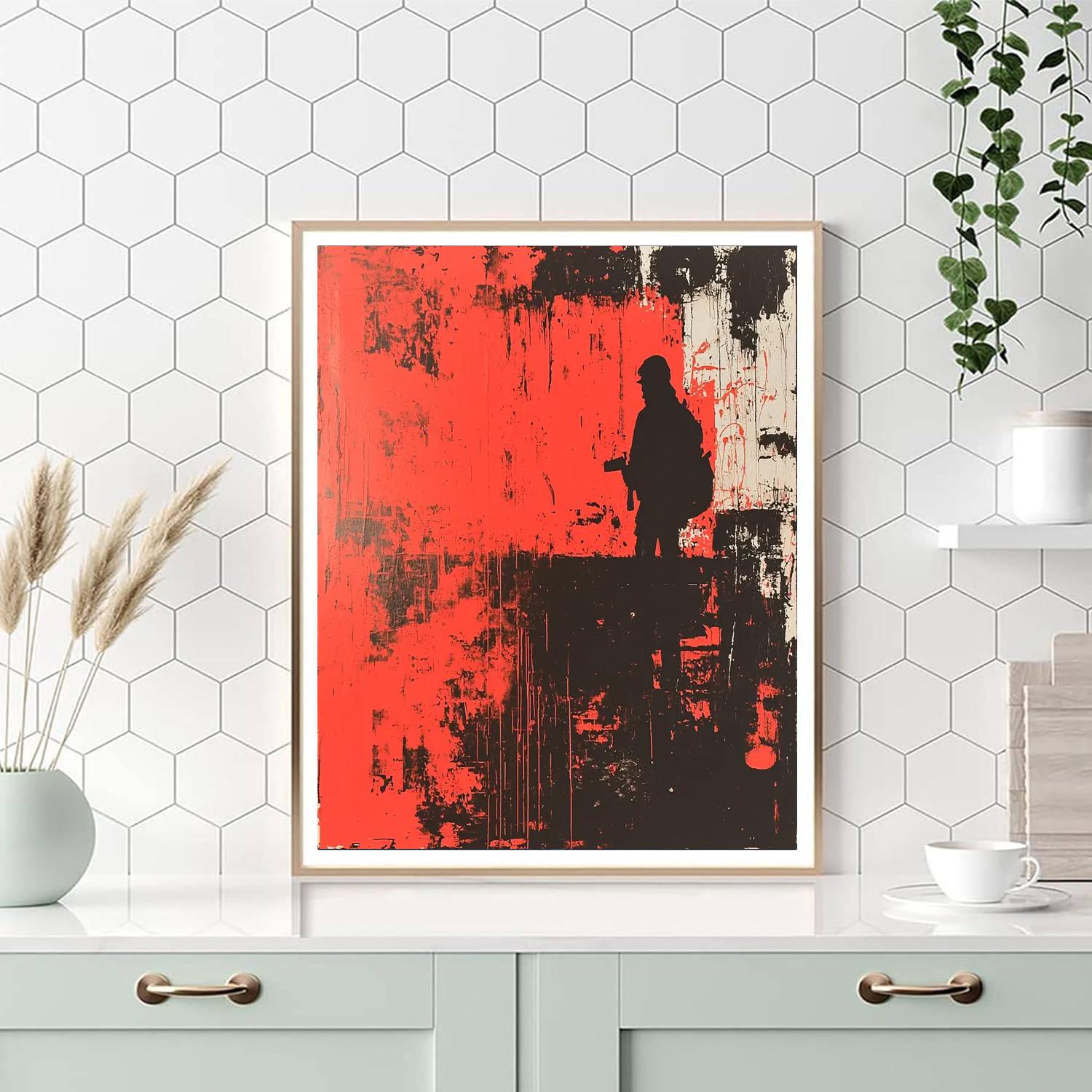 Banksy Inspired Confronting Reality  DIY Paint By Numbers