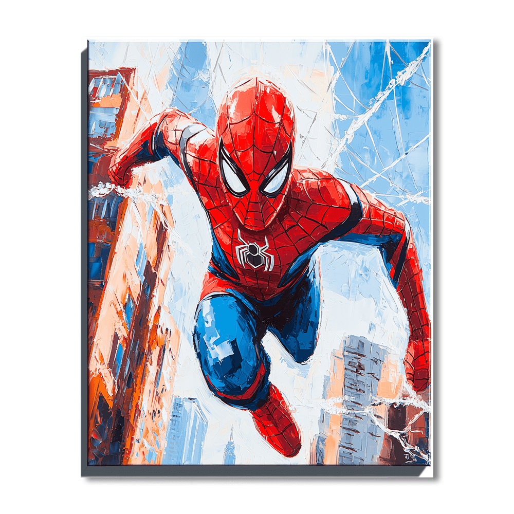 Tom Holland: Swinging High With Spidey's Web Paint By Color