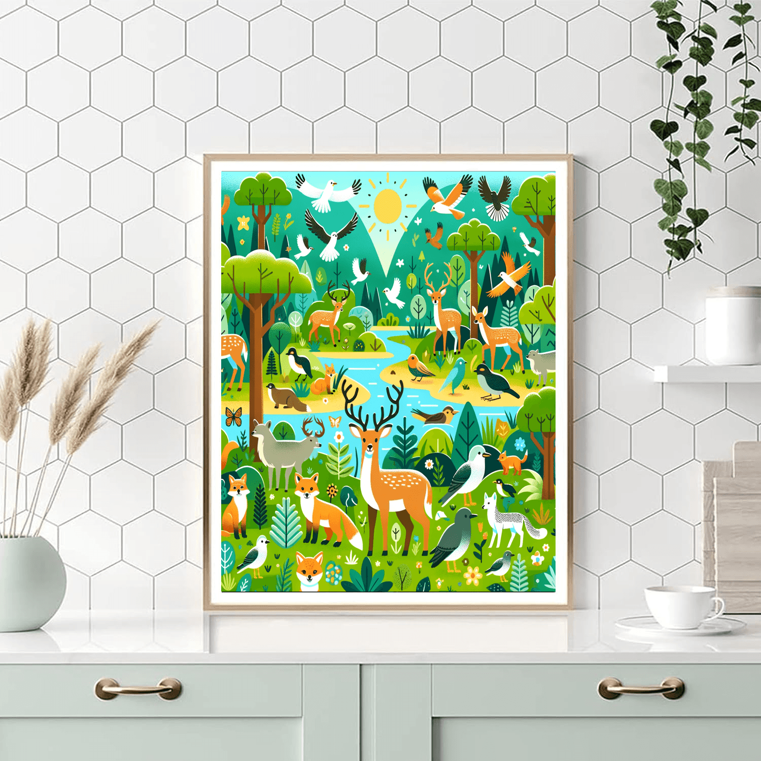 Vibrant Wildlife Exploration Paint By Number