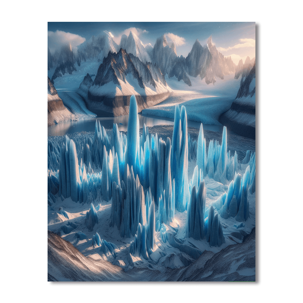 Majestic Glacier Paint By Numbers Kits