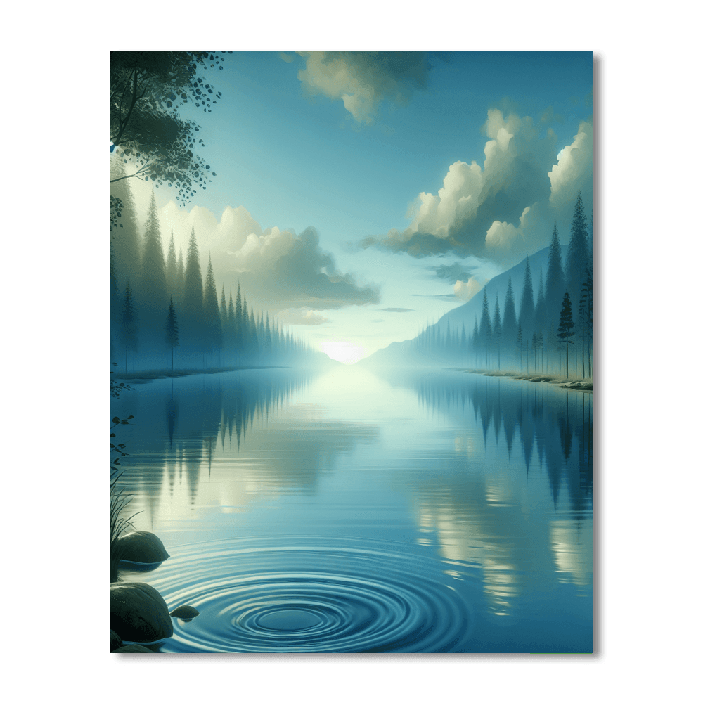 Peaceful Waters Painting Number Kit