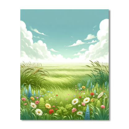 Lush Meadow Numbered Painting Kits