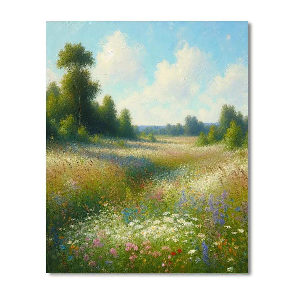 Serene Summer Meadows Paint By Number