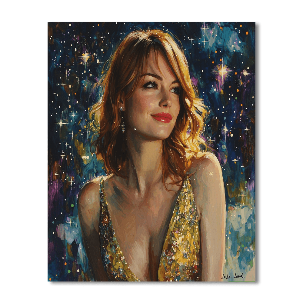 Emma Stone: From La La Land To Stardom Paint By Numbers