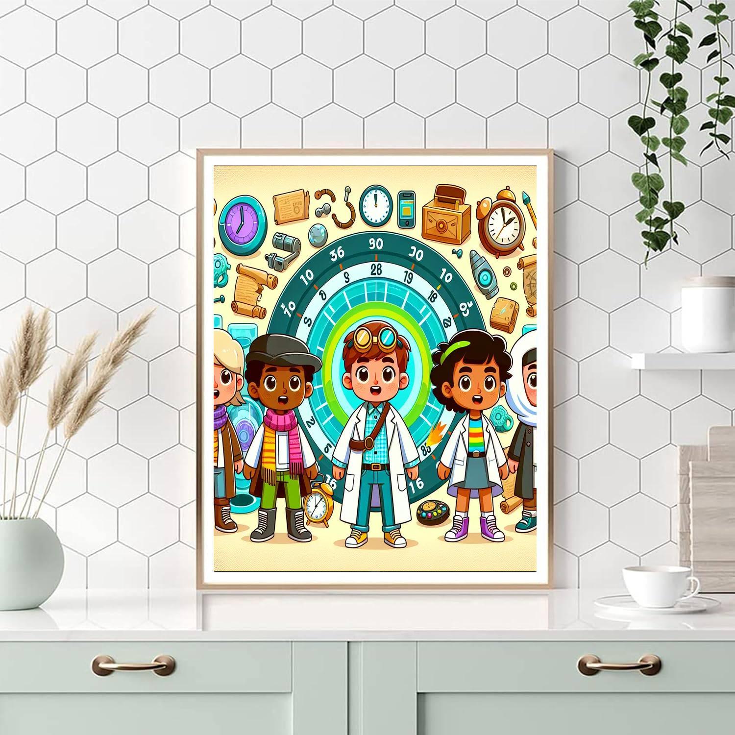 Time-traveling Scientists Painting By Numbers Kit