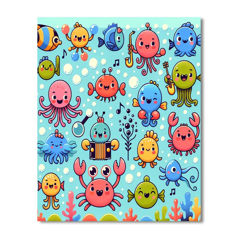 Ocean Orchestra Painting Number Kit