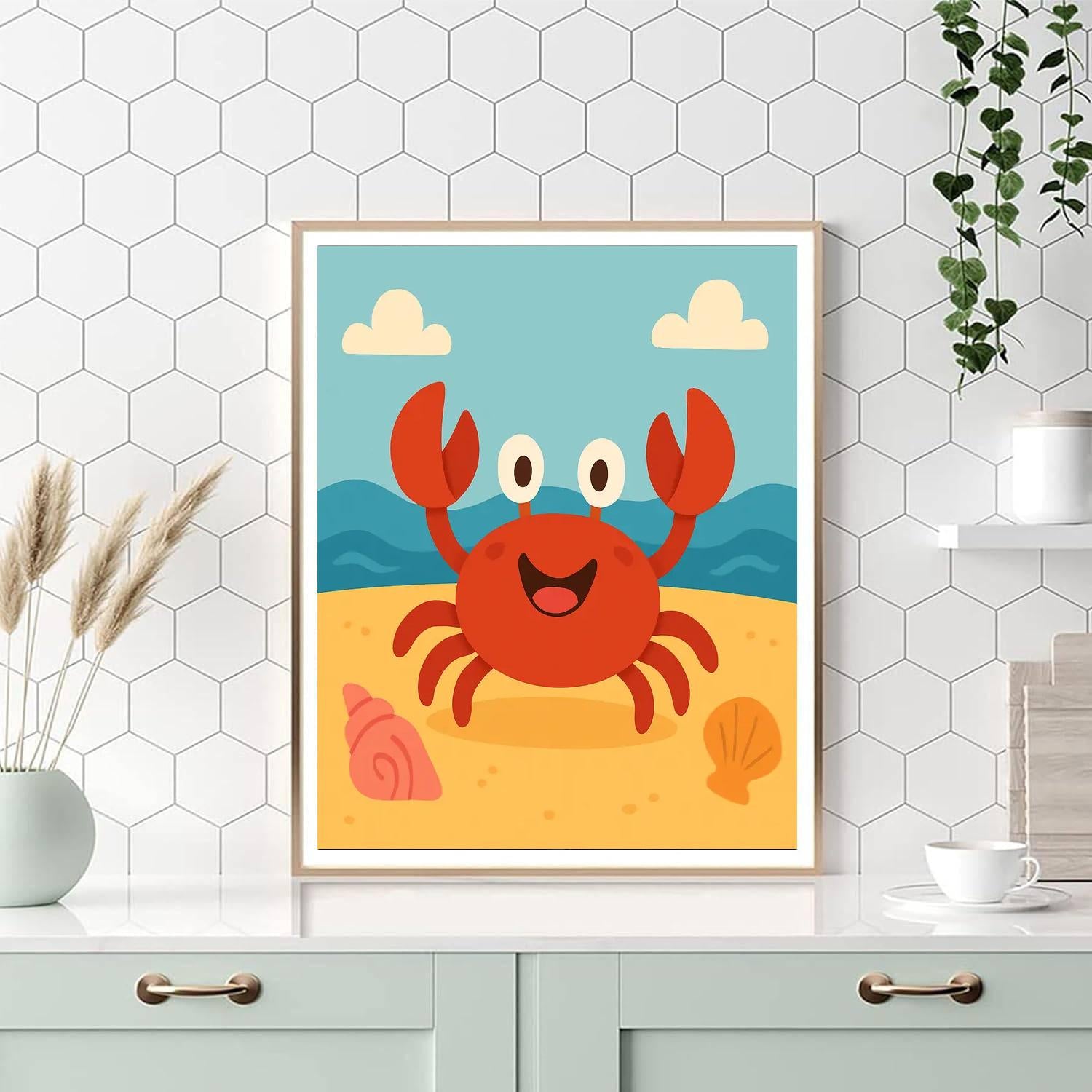 Funny Crab Paint By Color