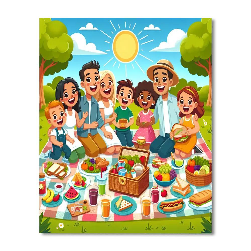 Happy Family Reunion Paint By Number