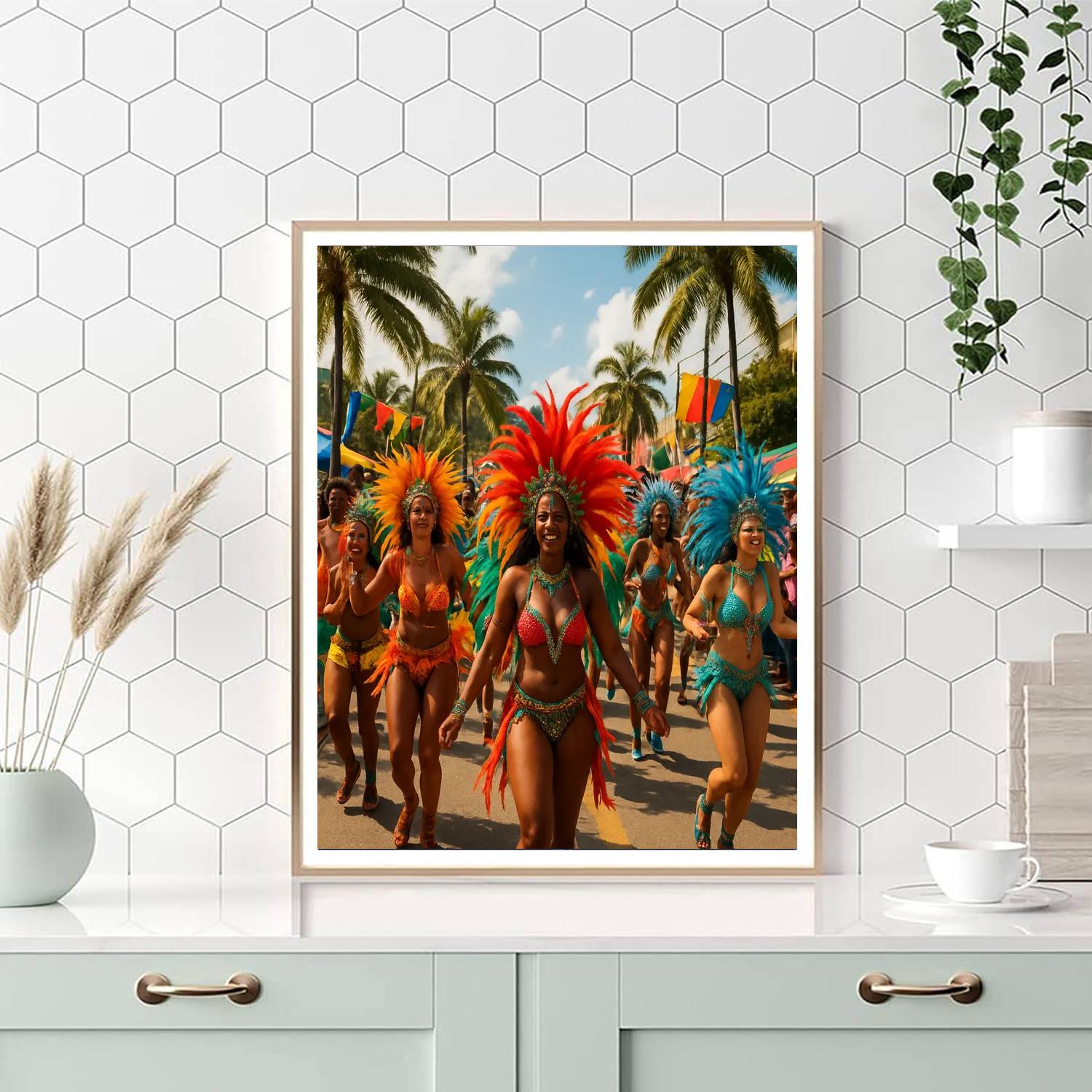 Kingston's Carnival - Jamaica Paint By Numbers