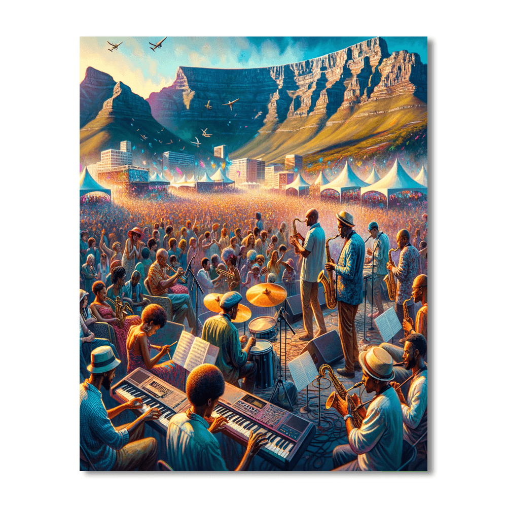 Cape Town International Jazz Festival - South Africa Painting By Numbers Kit