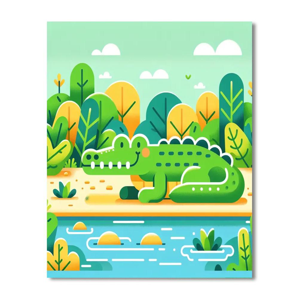 Clever Crocodile Creek Painting Number Kit