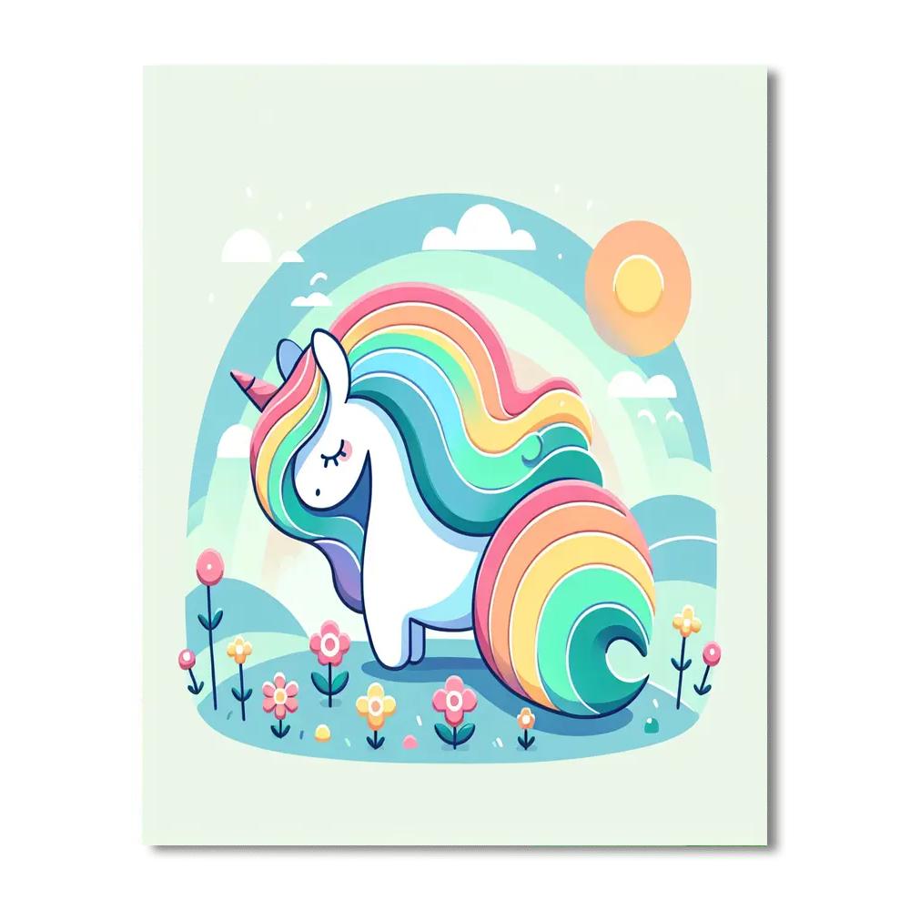 Magic Unicorn Land Paint By Numbers