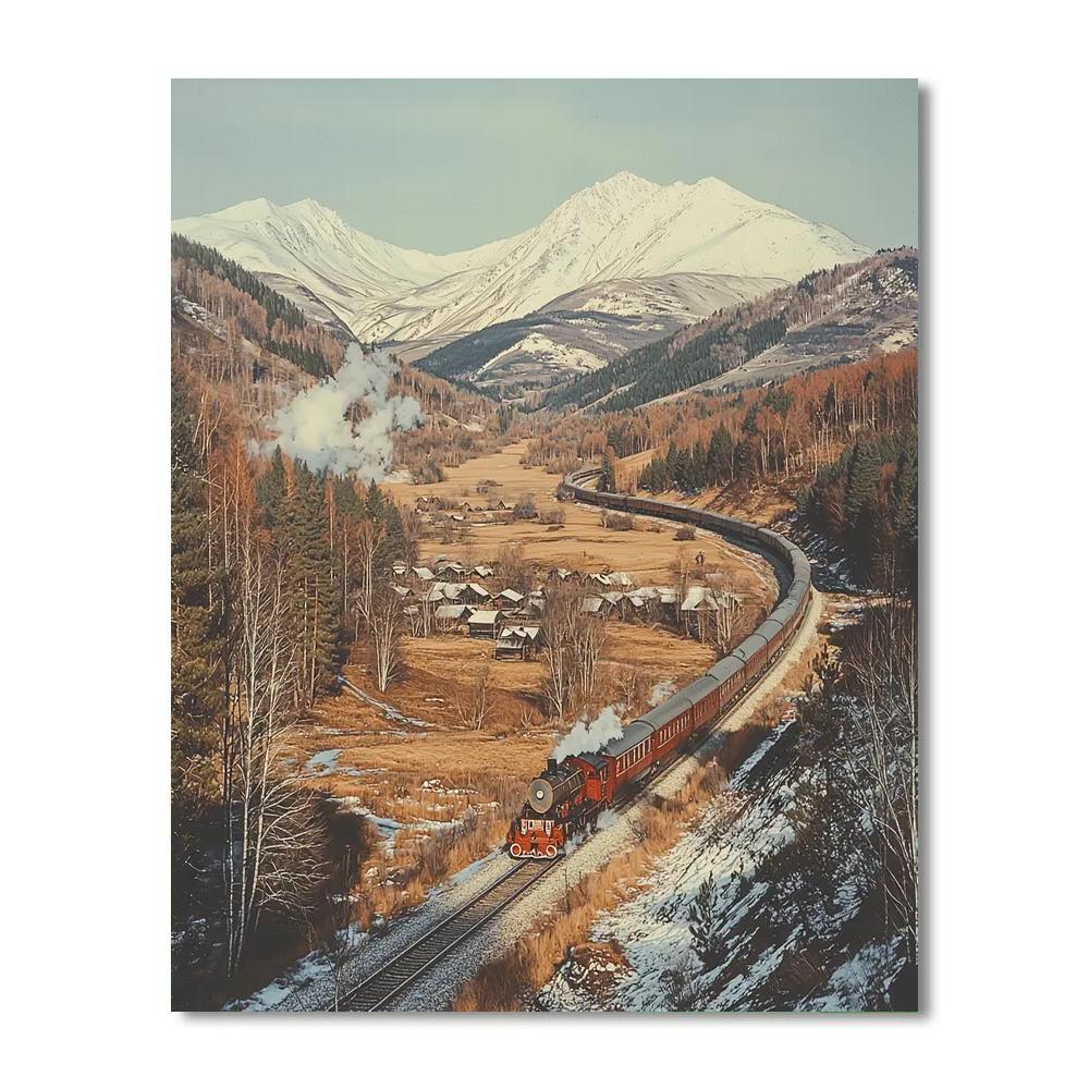 Trans-siberian Railway - Russia Paint By Color