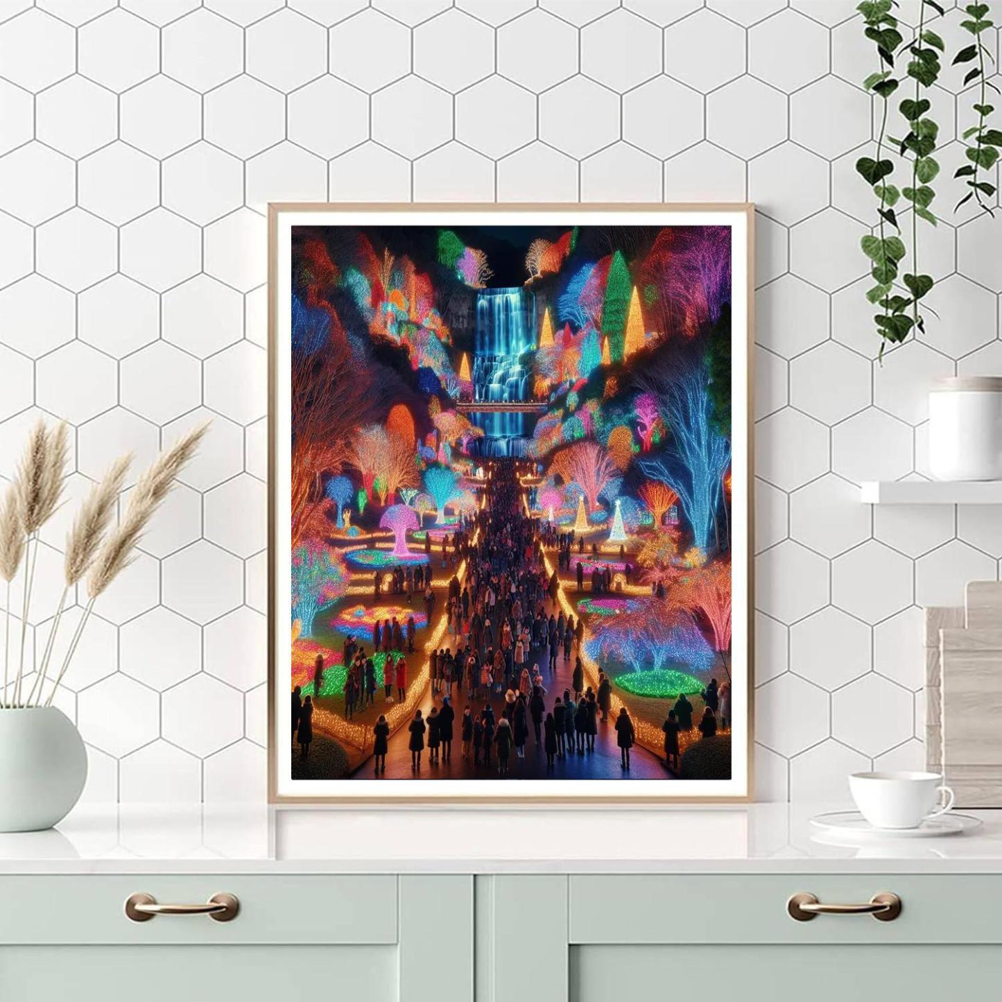 Winter Festival Of Lights - Niagara Falls Paint By Numbers Art