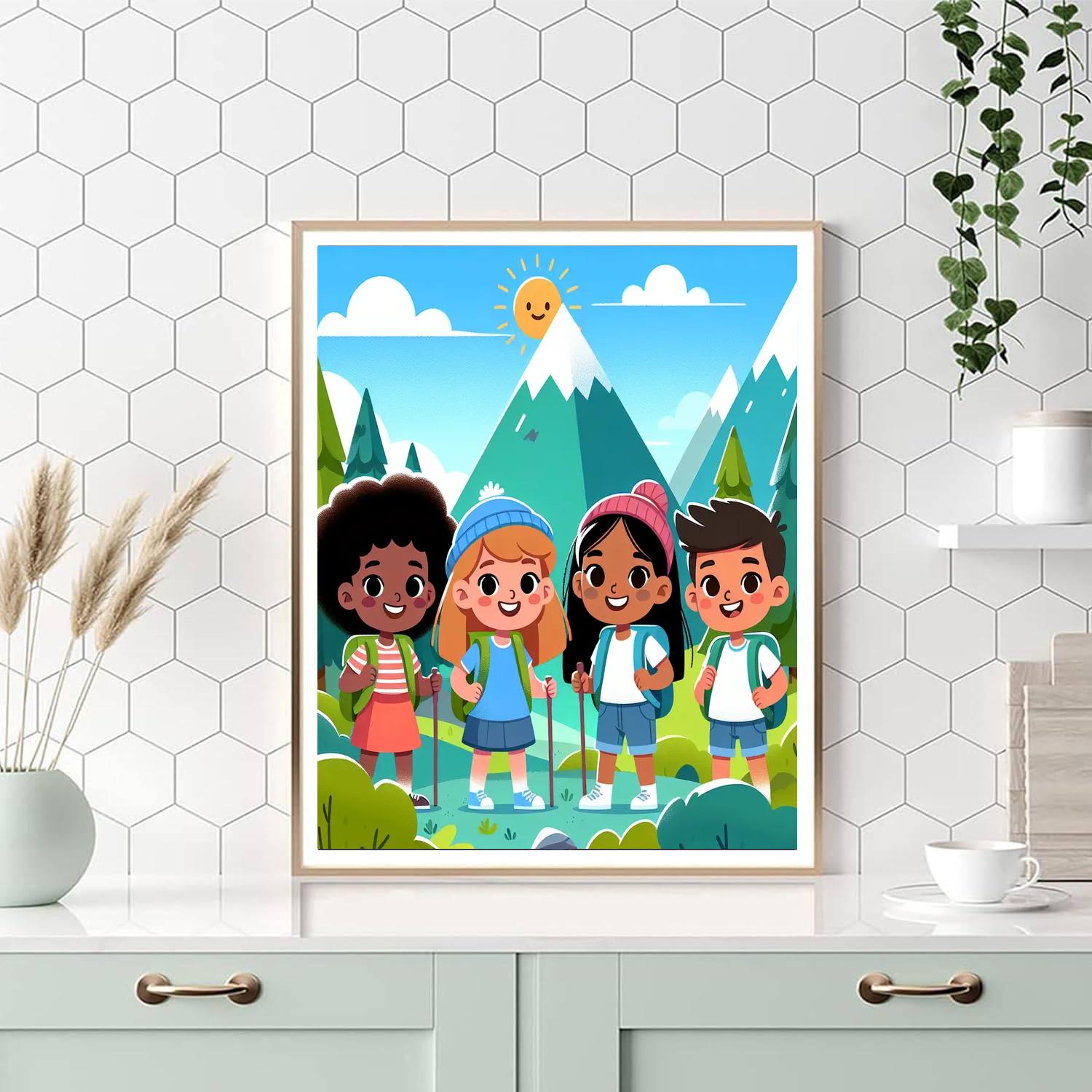 Magical Mountain Escape Number Painting