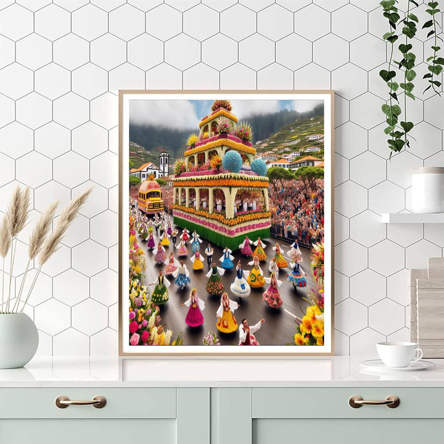 The Flower Festival - Madeira Numbered Painting Kits