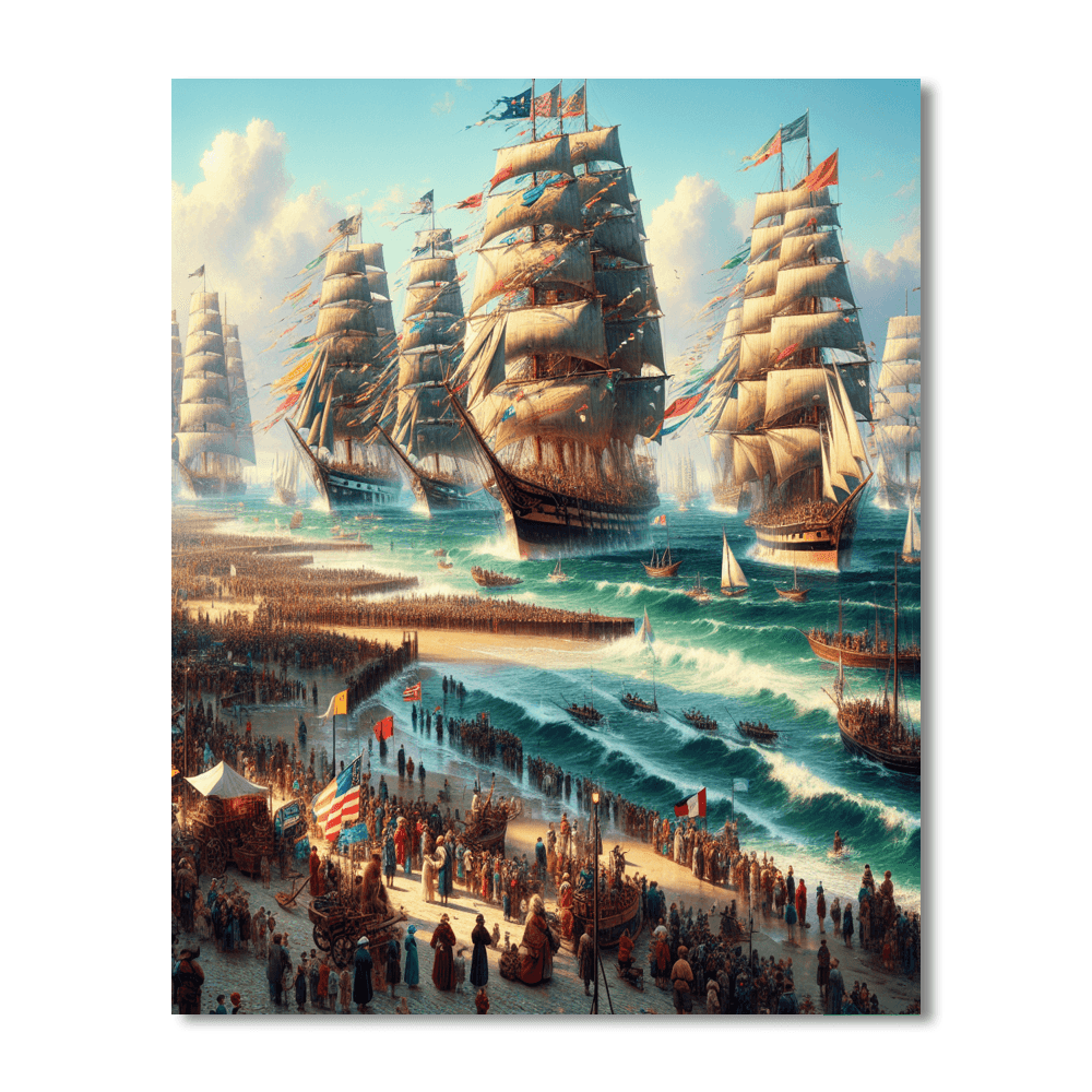 Tall Ships Races DIY Paint By Numbers