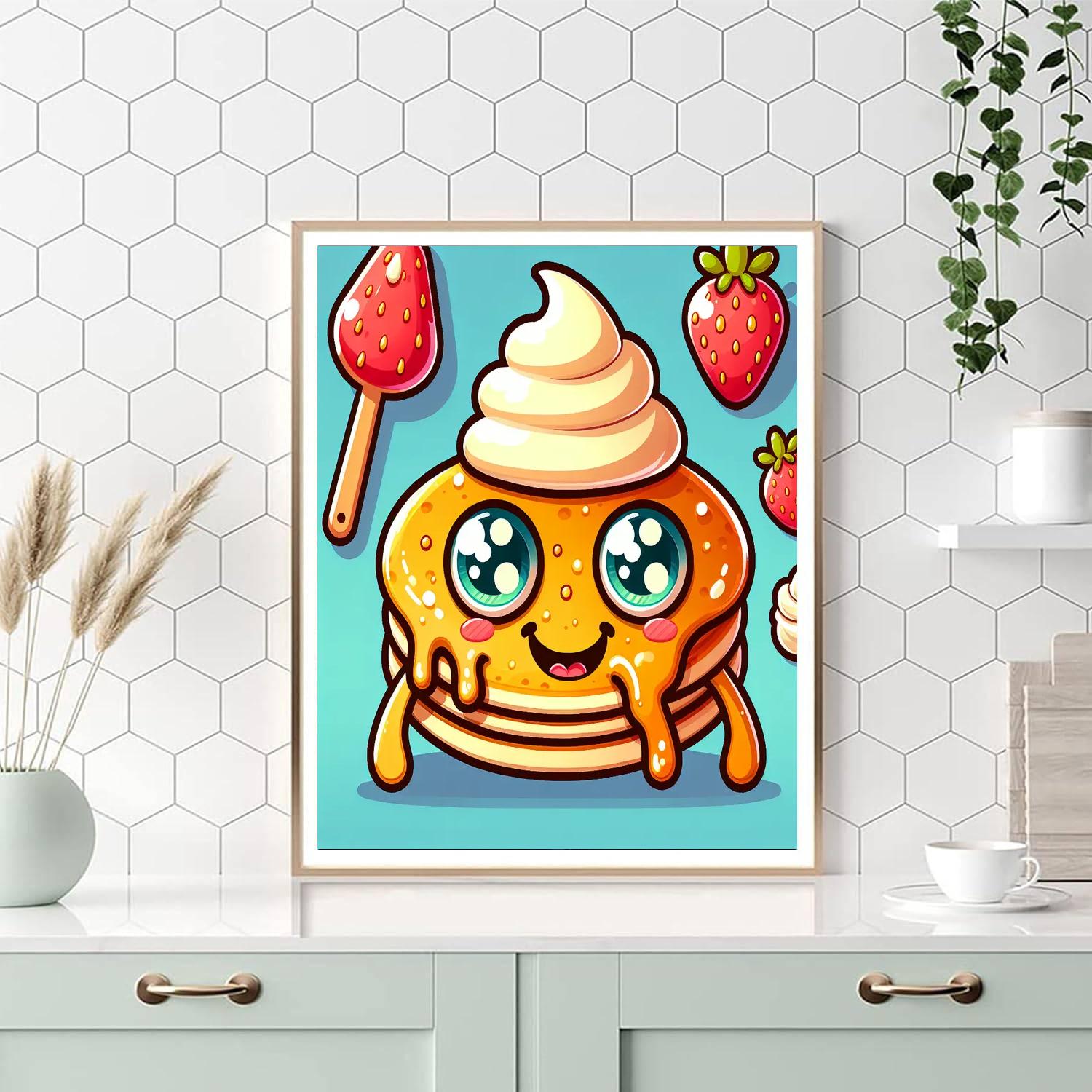 Silly Pancake Monster Painting By Numbers Kit