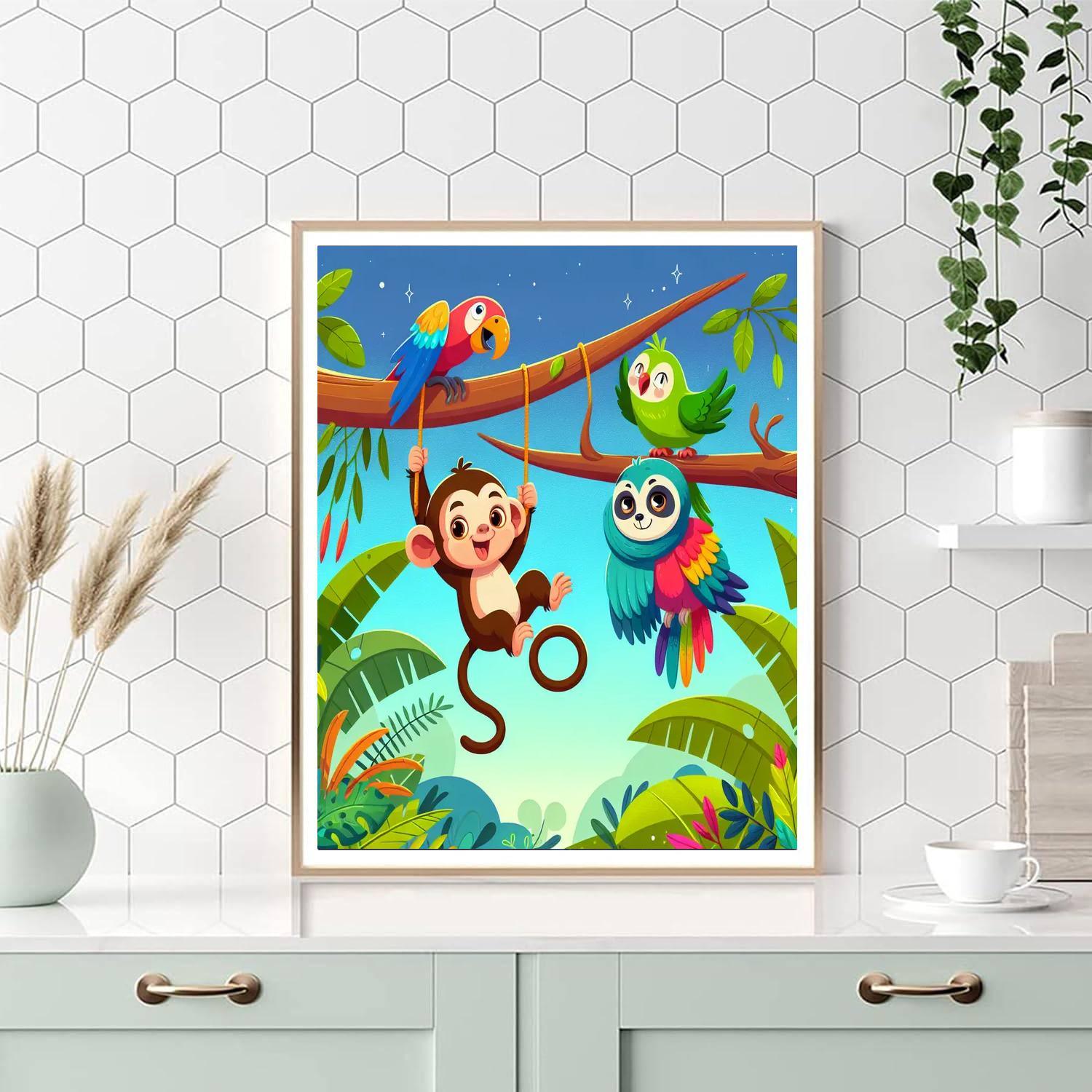 Jungle Joy Expedition DIY Paint By Numbers