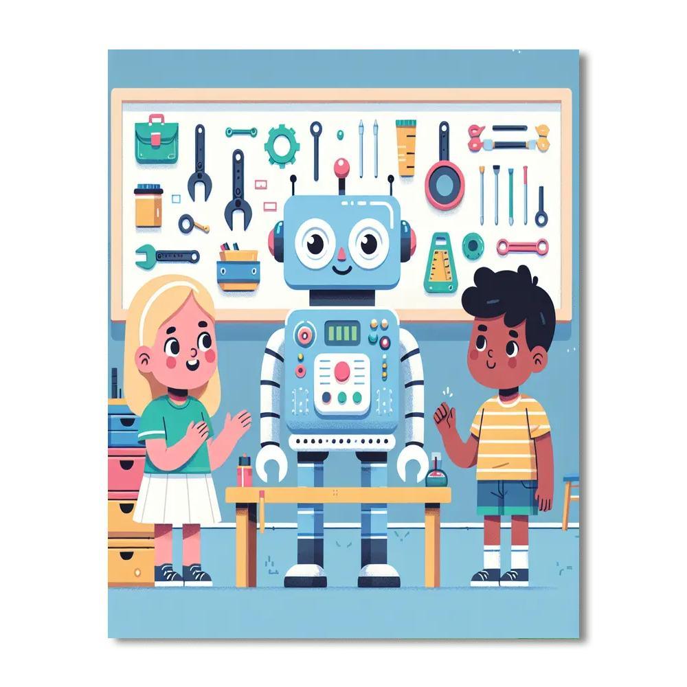 Robotics Adventure Quest Painting By Numbers Kit