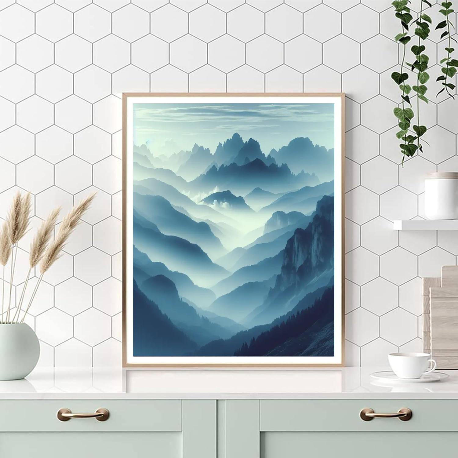 Misty Mountain Refuge Numbered Painting Kits