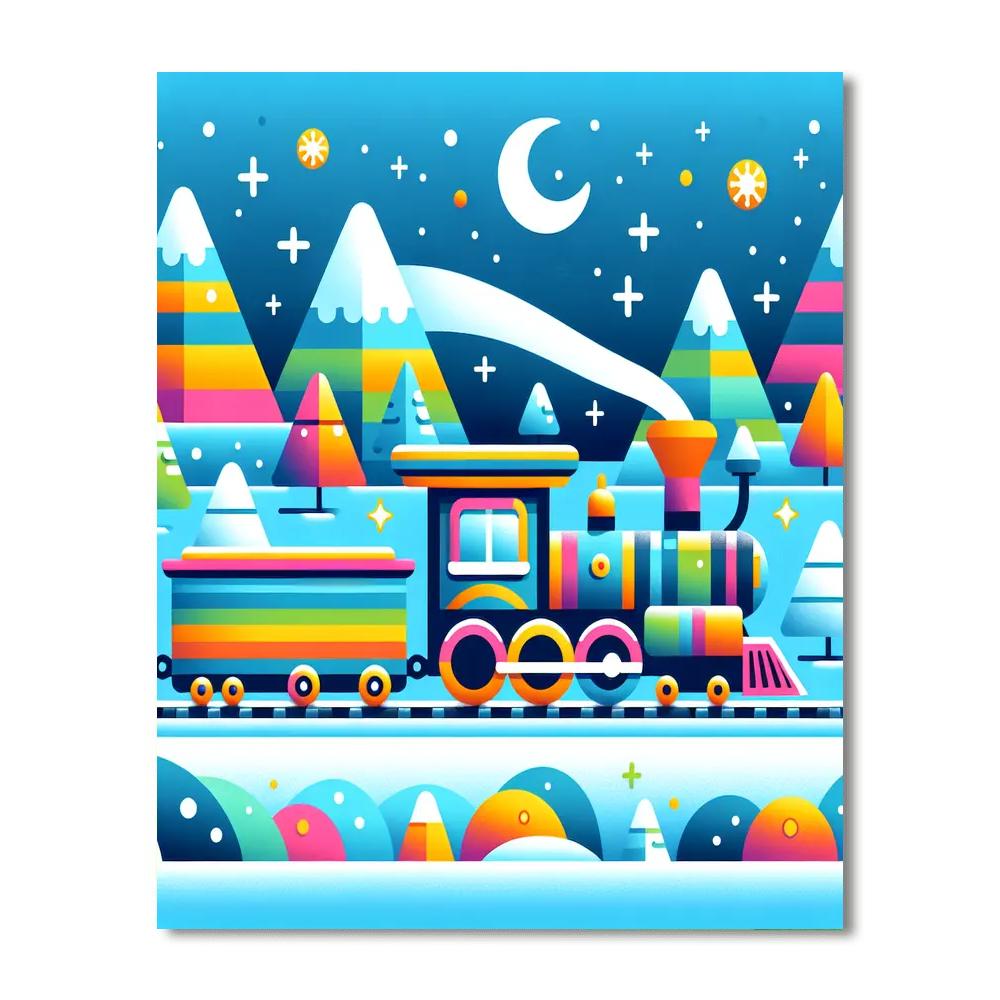 Polar Express Journey Numbered Painting Kits