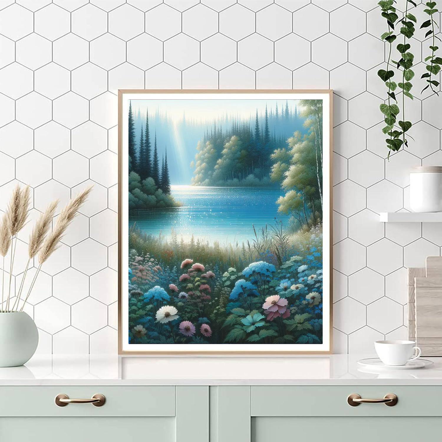 Enchanted Lake Retreat DIY Paint By Numbers