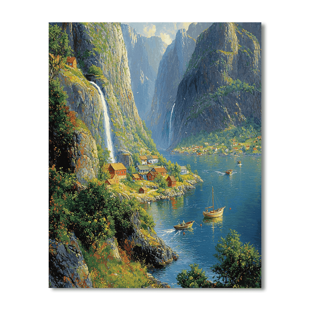 Fjords Of Norway Paint By Numbers