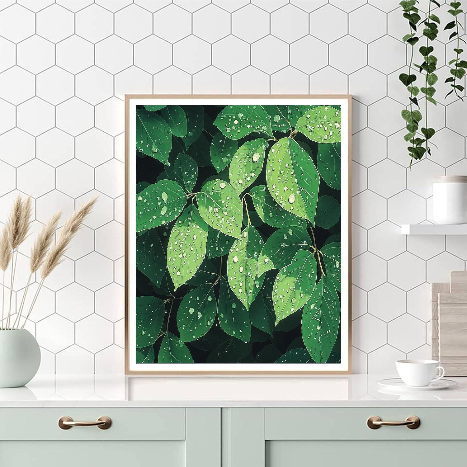 Hiroshige Inspired Glimmering Dewdrops  Paint By Numbers Kits