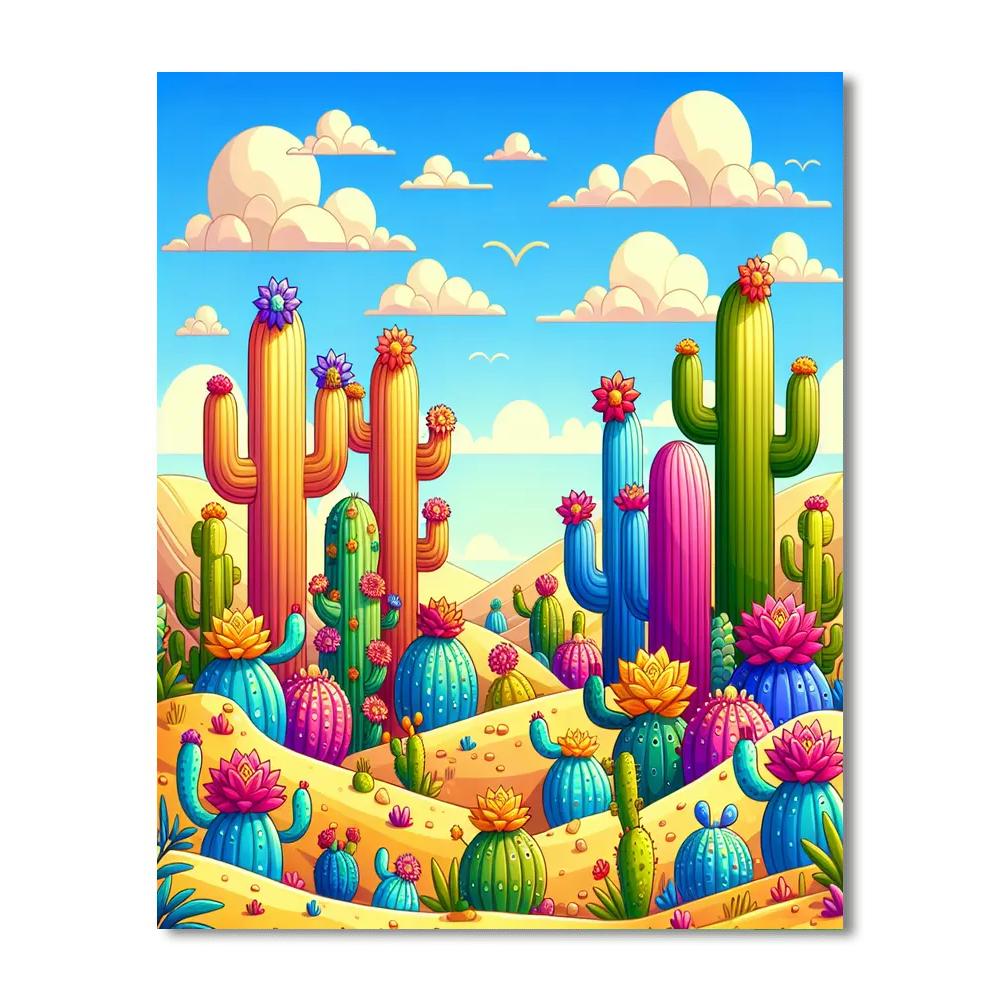 Creative Cacti Numbered Painting Kits