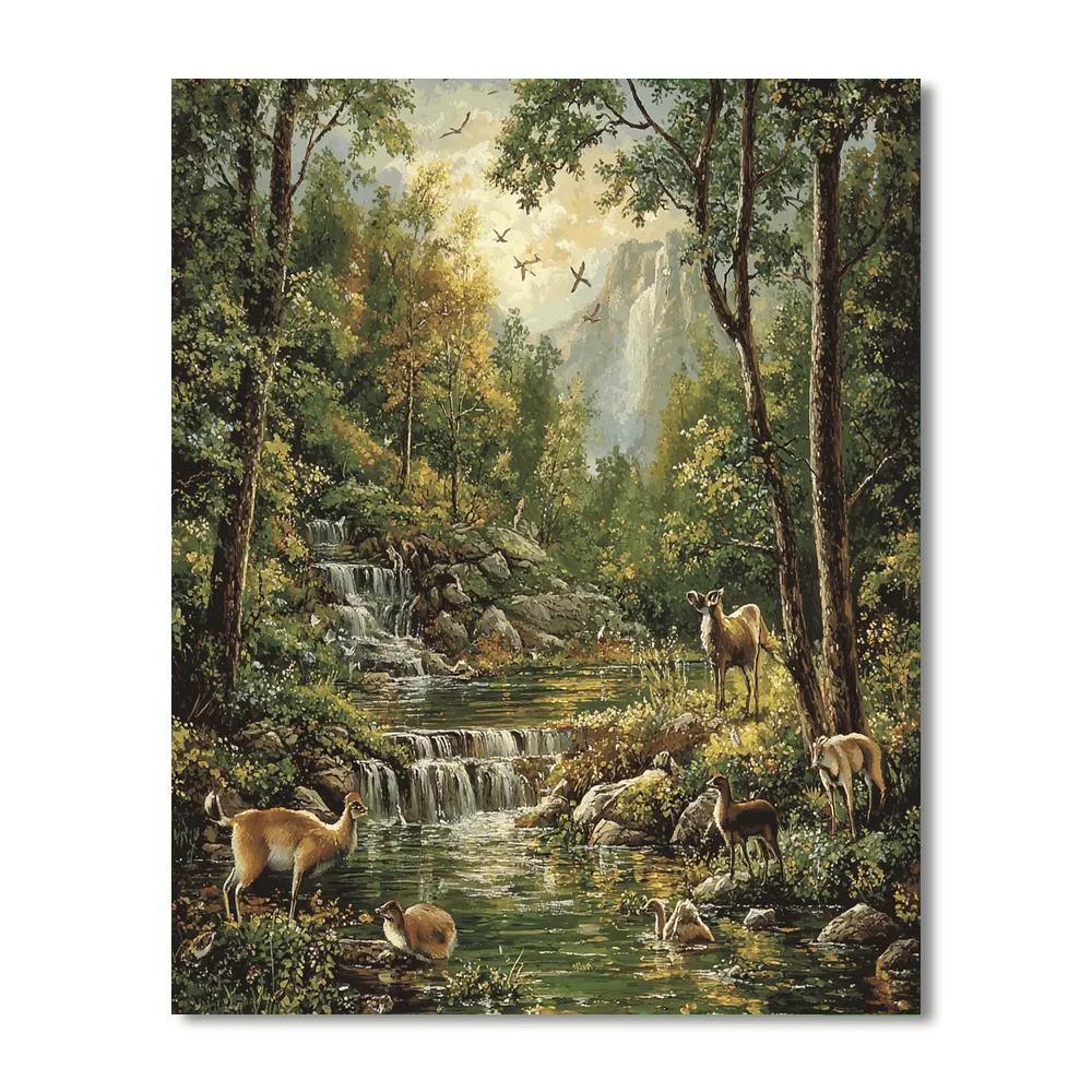 Sir Edwin Landseer Inspired Wildlife Sanctuary Symphony  Paint By Color