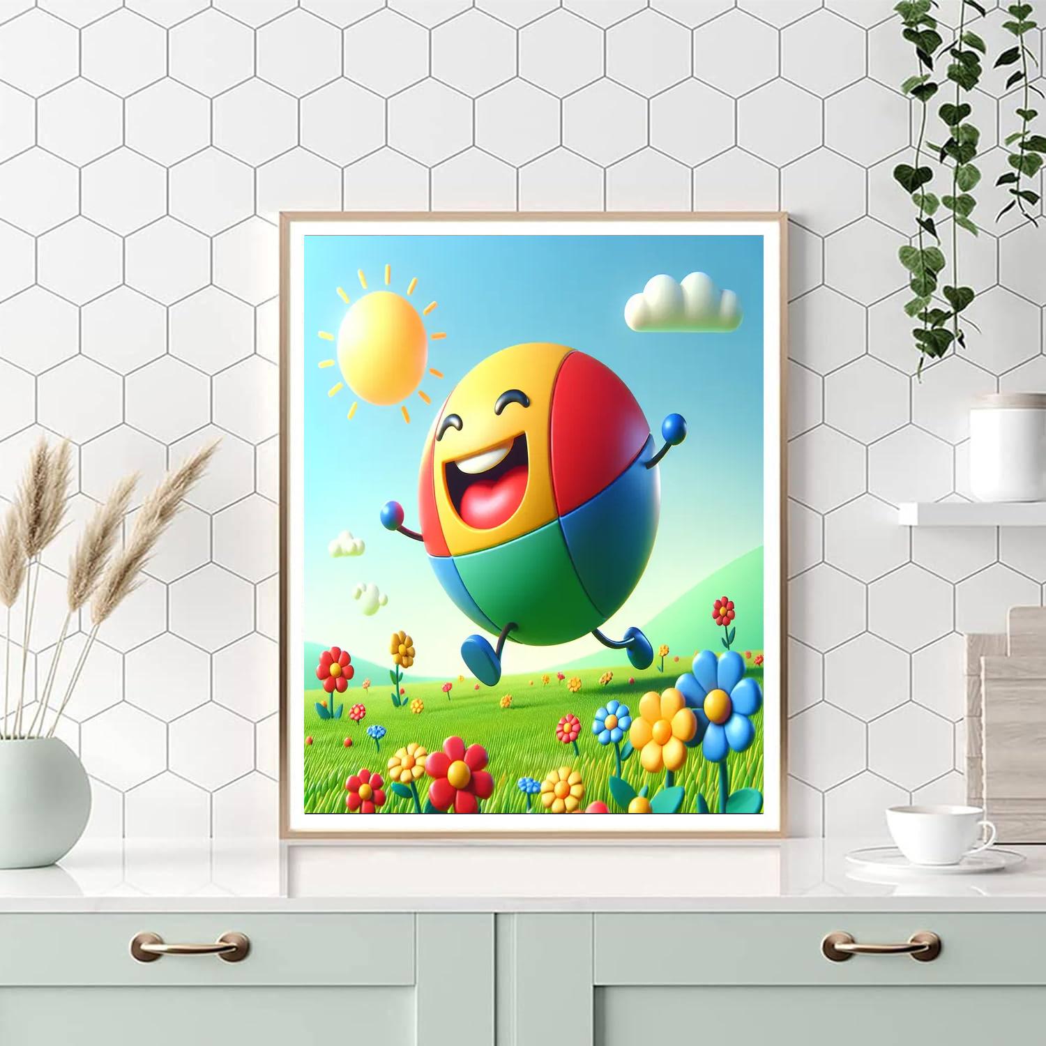 Bouncy Bouncing Ball Paint By Numbers Art