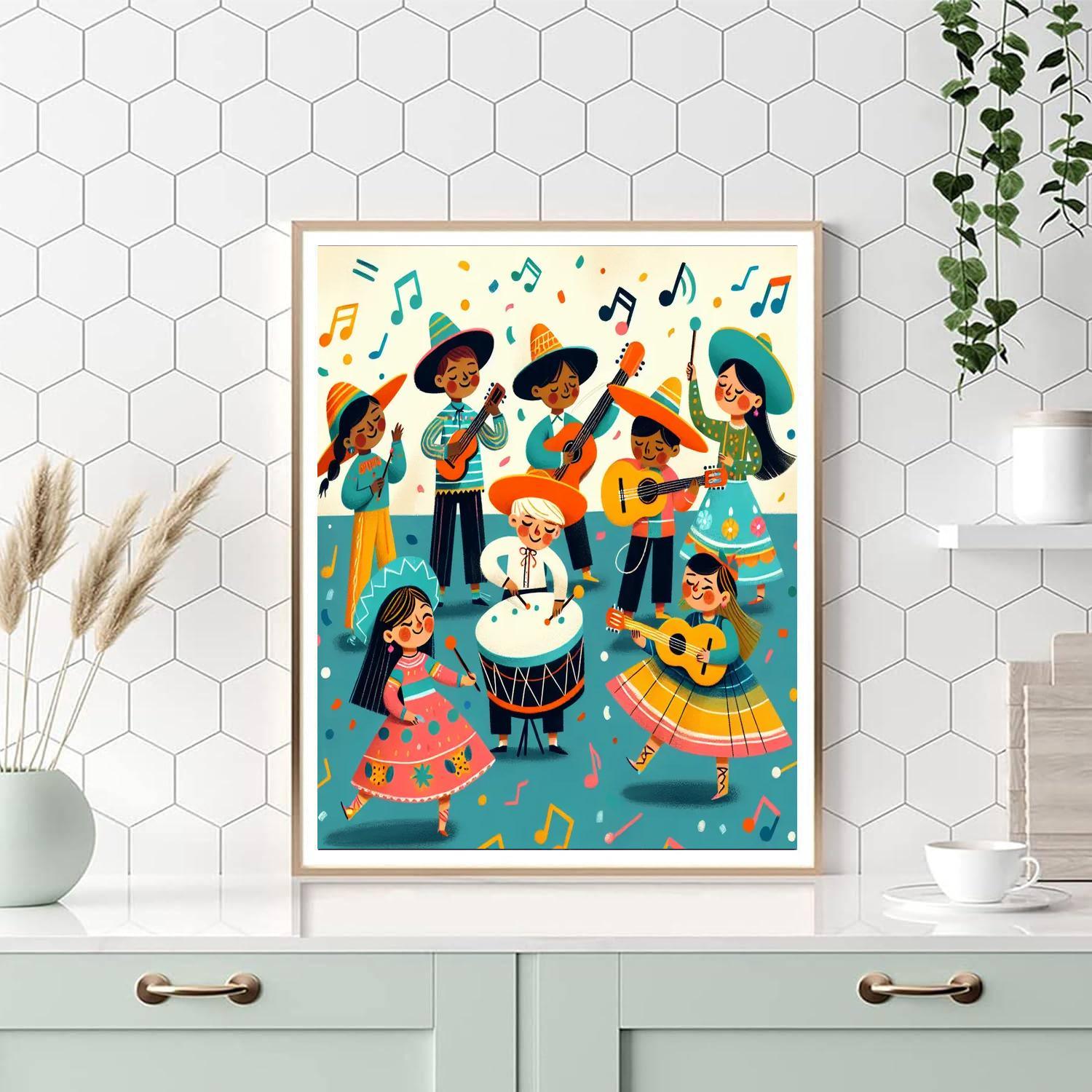 Rhythmic Dance Party Paint By Numbers Kits