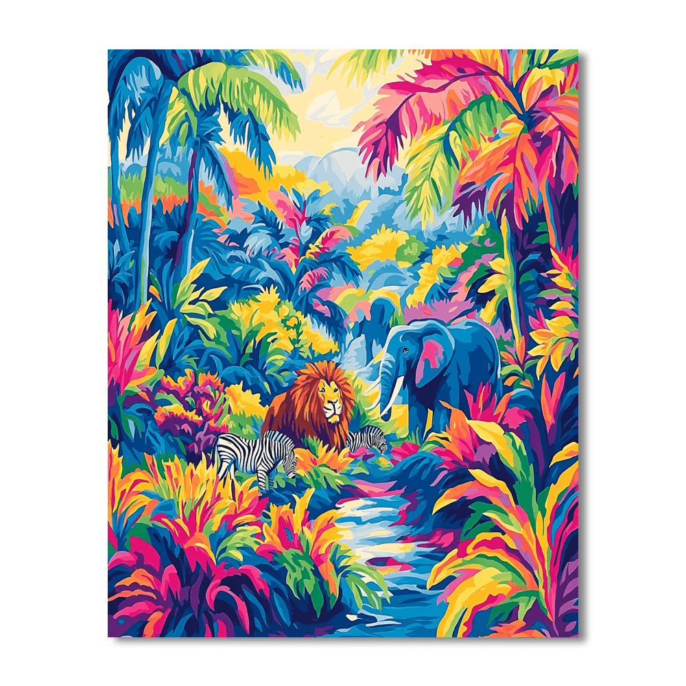Franz Marc Inspired Golden Safari  Paint By Numbers Kits
