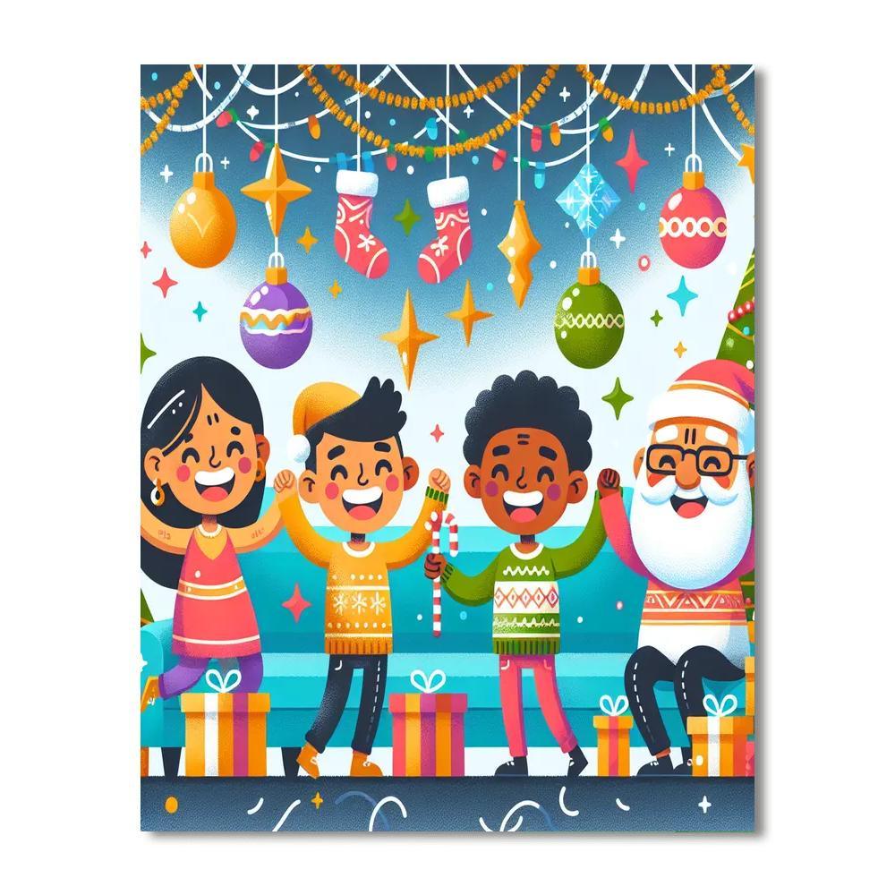 Festive Holiday Adventure Paint By Numbers Kits