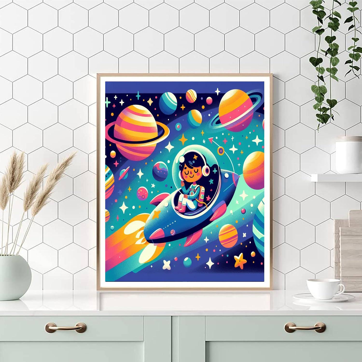 Galaxy Explorer's Odyssey Paint By Number