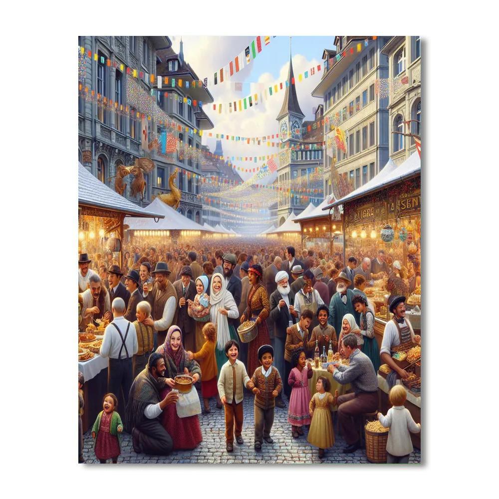 Zürcher Fest - DIY Painting By Numbers Kit - Artistry Rack