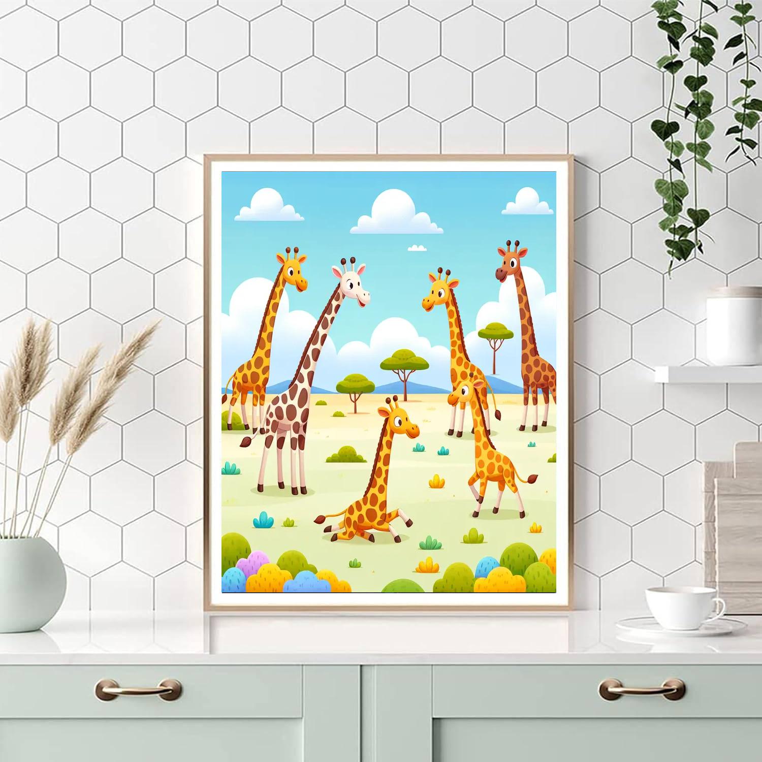 Giggling Giraffe Games Number Painting