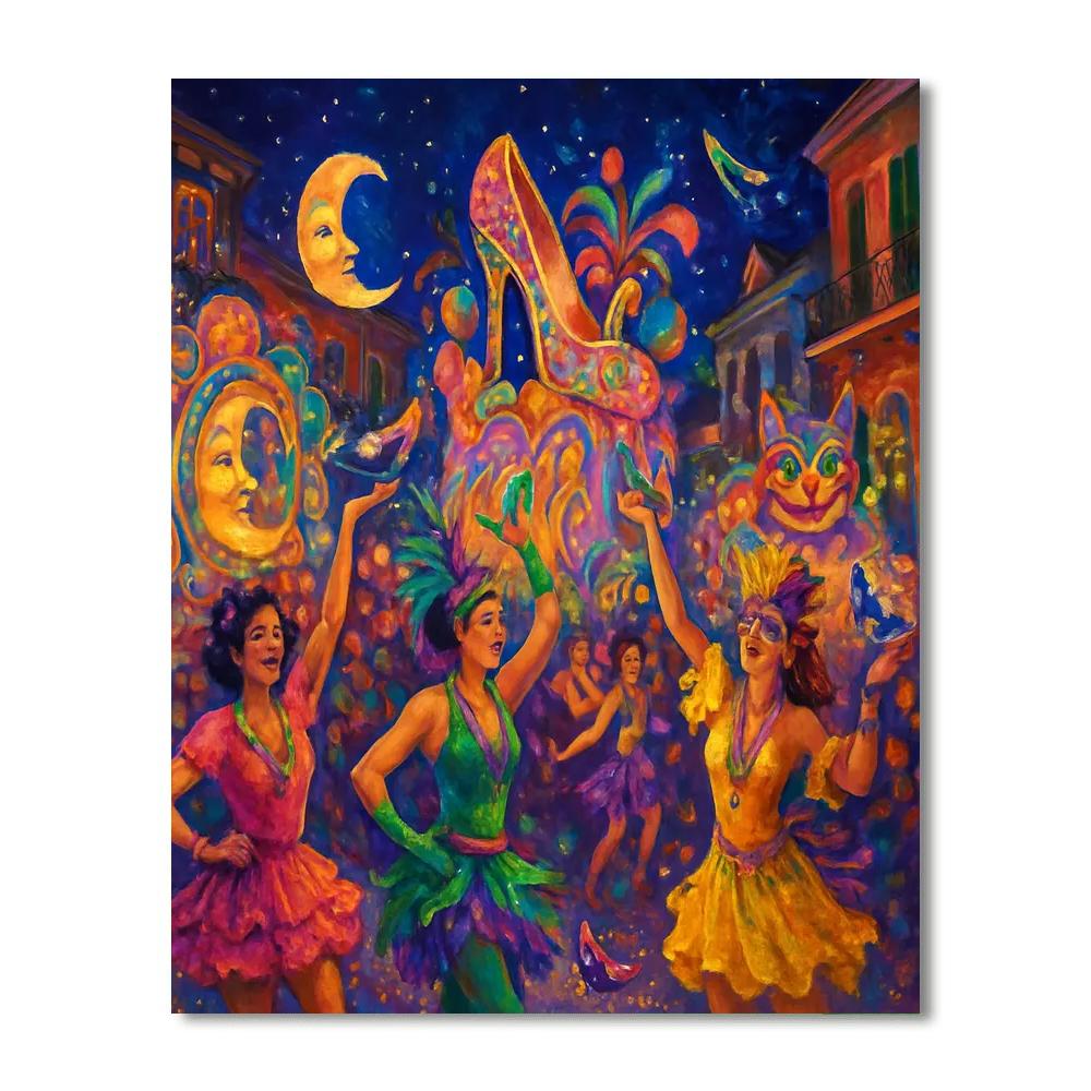 Krewe Of Muses Parade - New Orleans, Usa Paint By Number