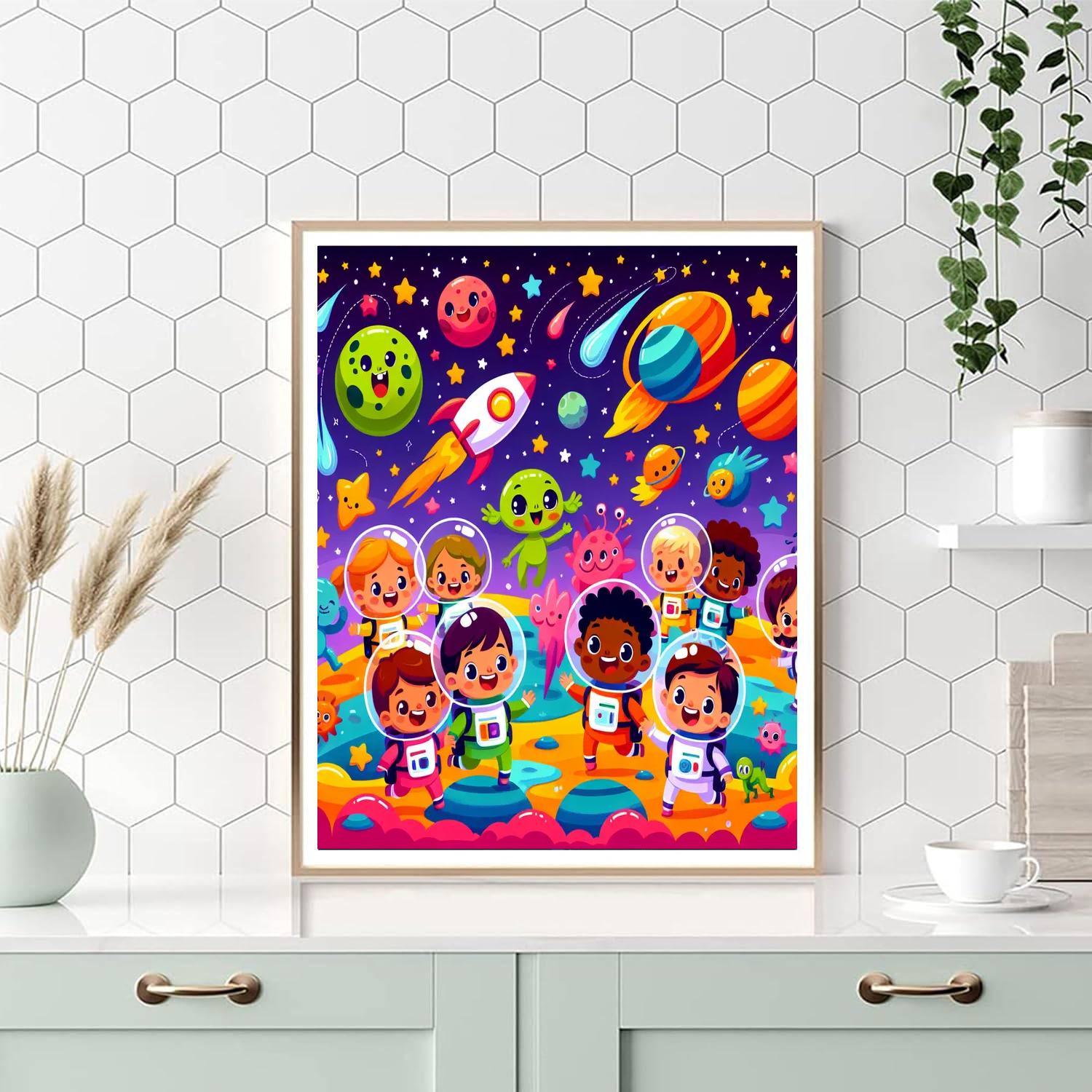 Playful Planet Explorers Painting By Numbers Kit