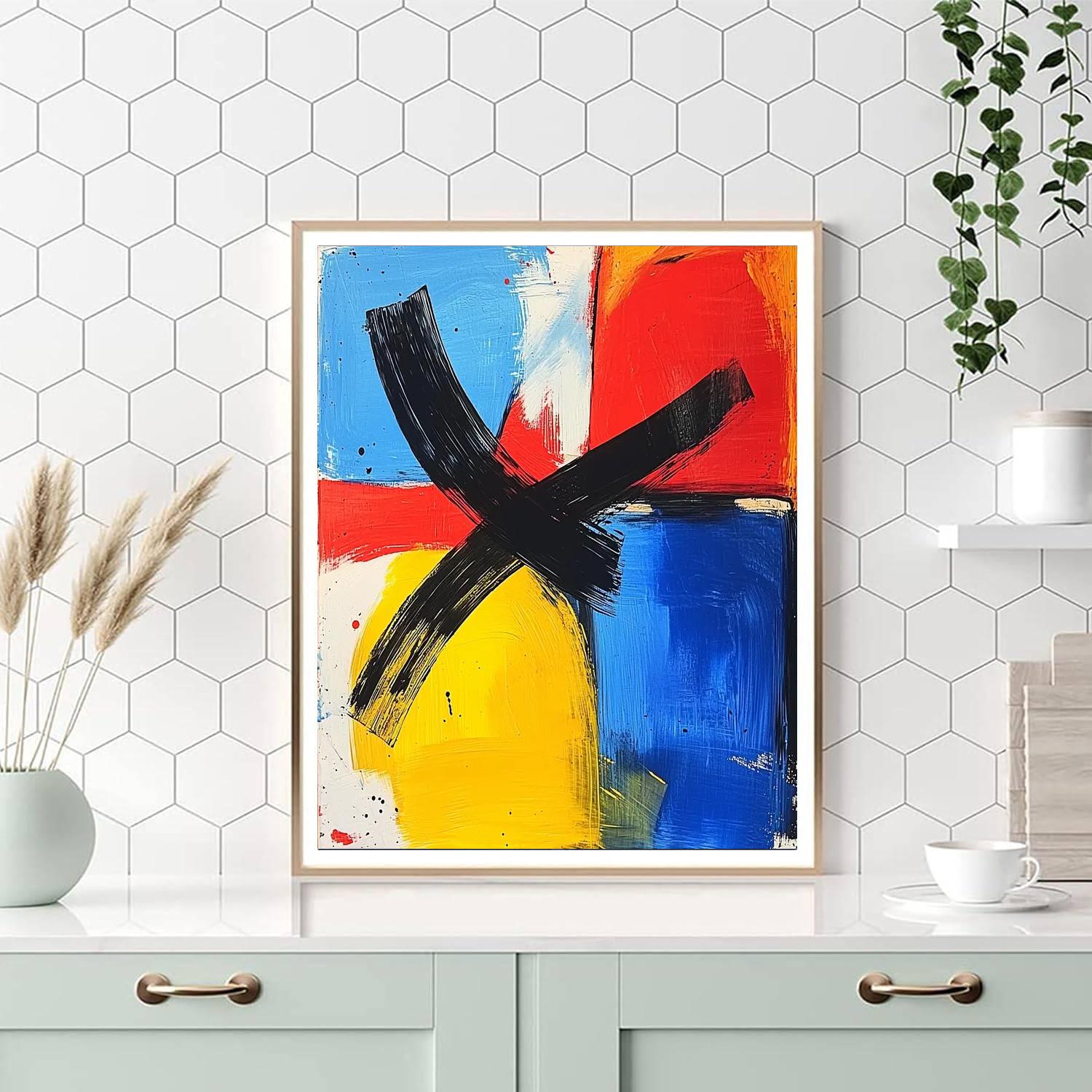 Joan Miró Inspired Imagination's Palette  Paint By Numbers Art