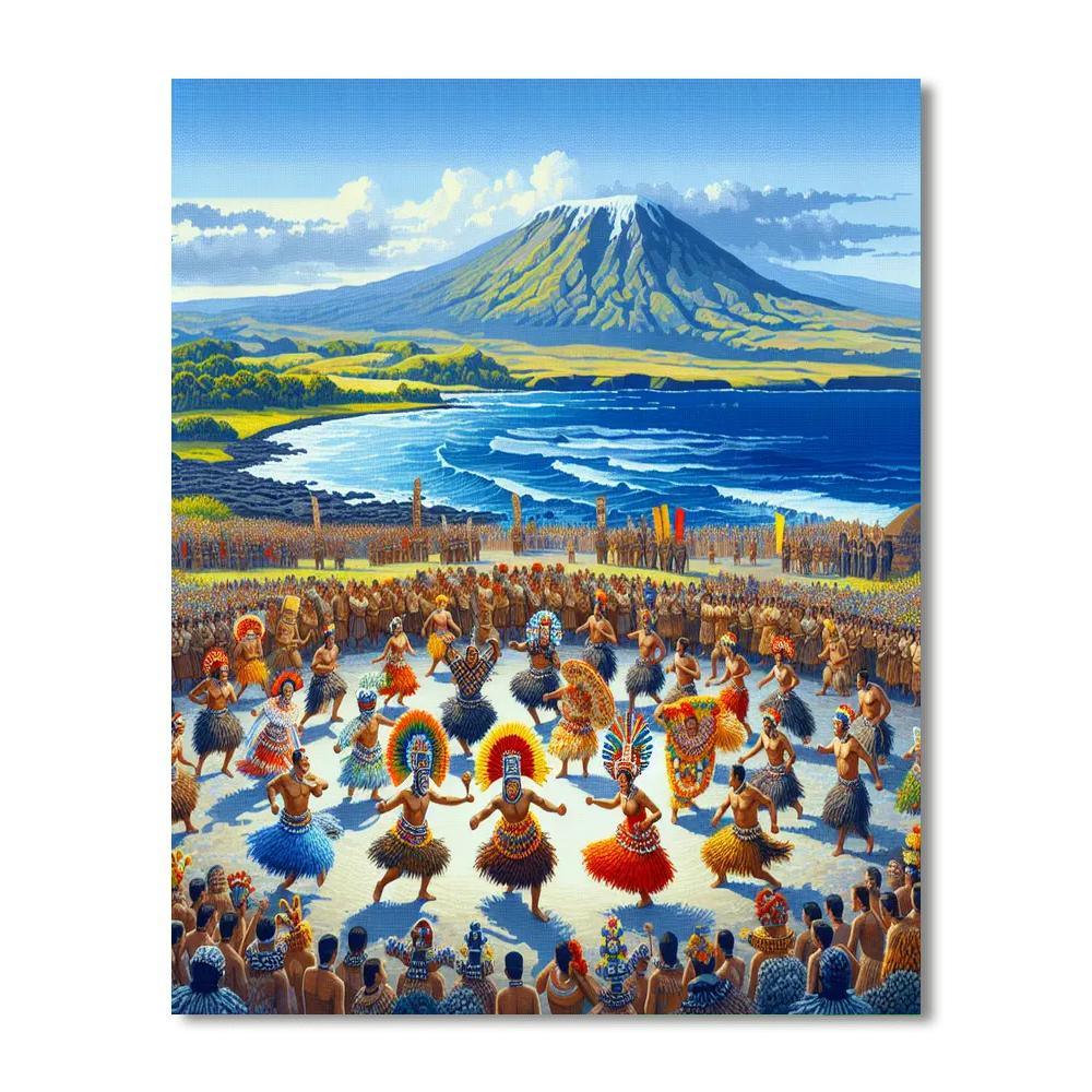 Rapa Nui Tapati Festival - Easter Island Paint By Numbers Kits