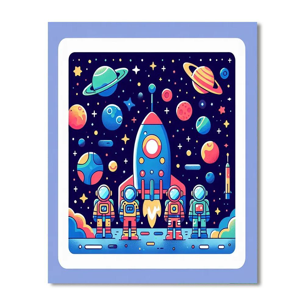 Space Exploration Quest Numbered Painting Kits