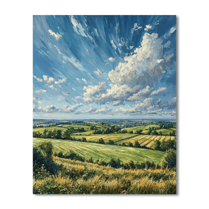John Constable Inspired Breezy Fields  Paint By Numbers Kits