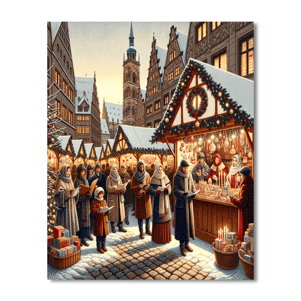 Christmas Markets In Nuremberg - Germany DIY Paint By Numbers