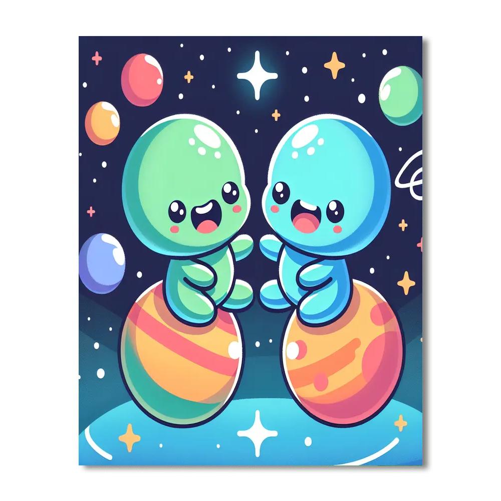 Cosmic Cuties Painting Number Kit