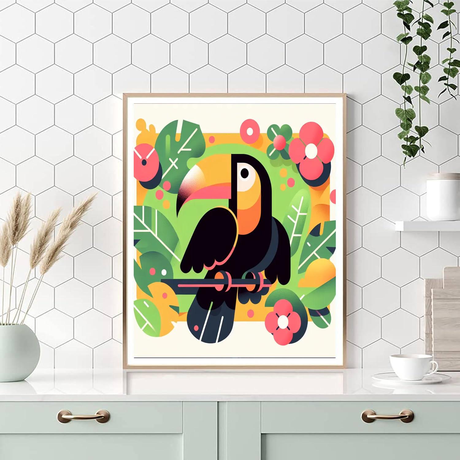 Tropical Toucan Tale Numbered Painting Kits