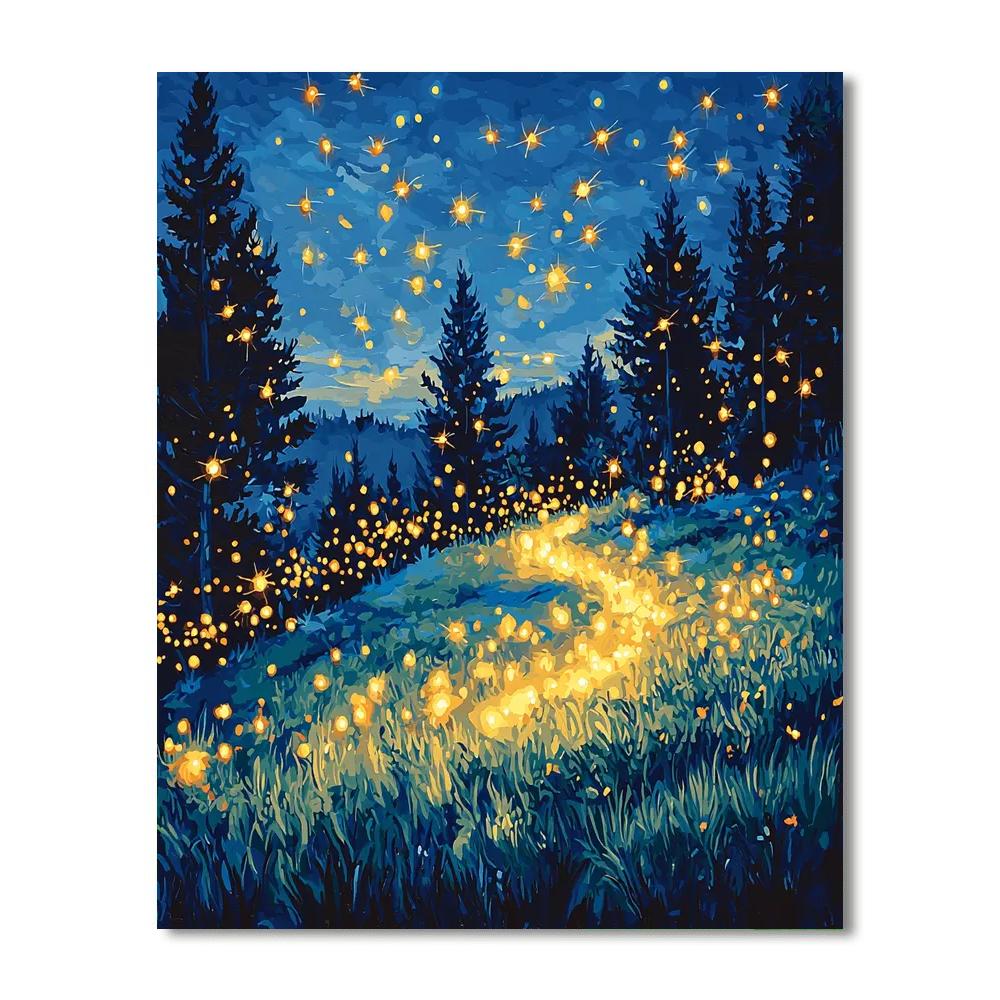 Catching Fireflies Paint By Number