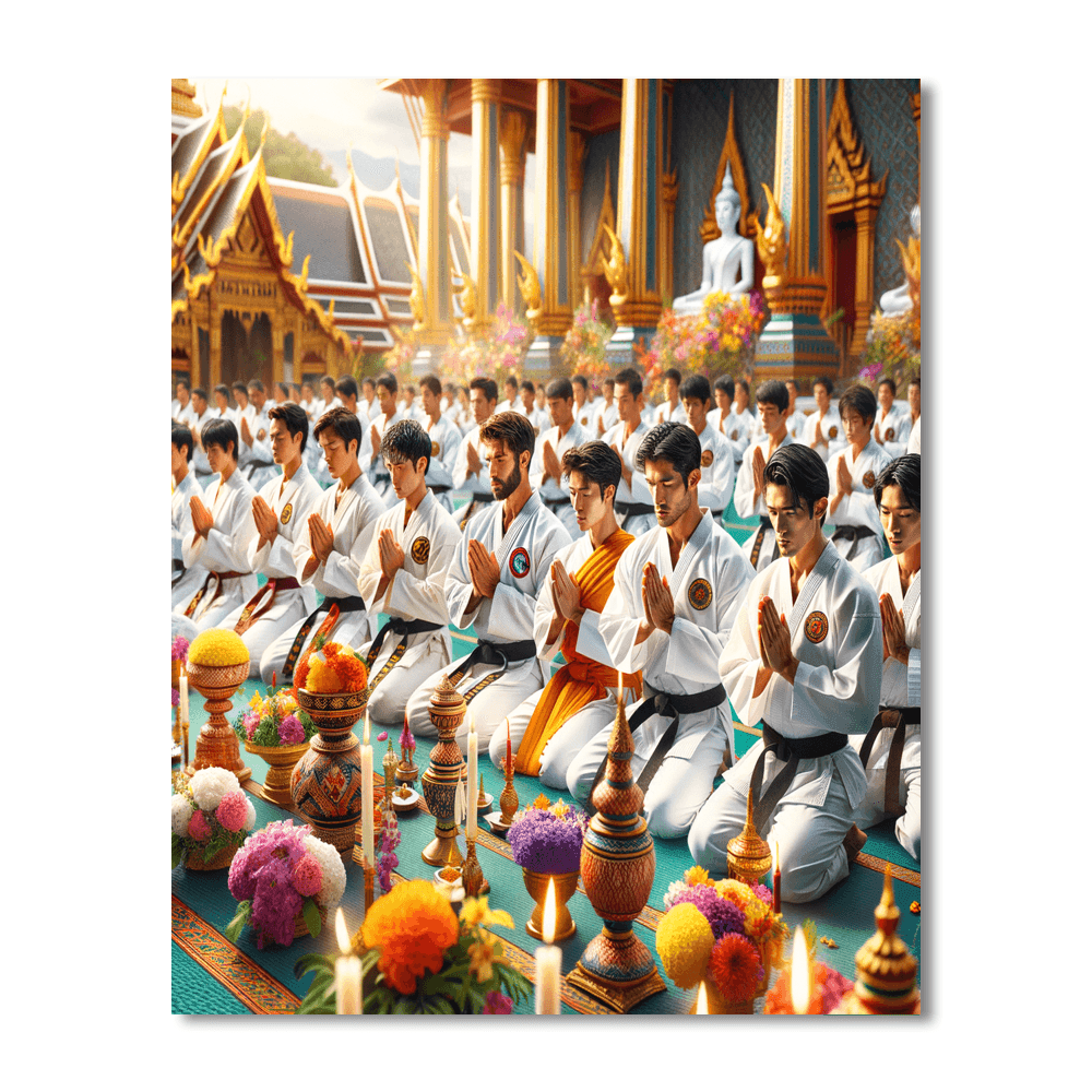 Wai Khru Ceremony - Thailand Paint By Number