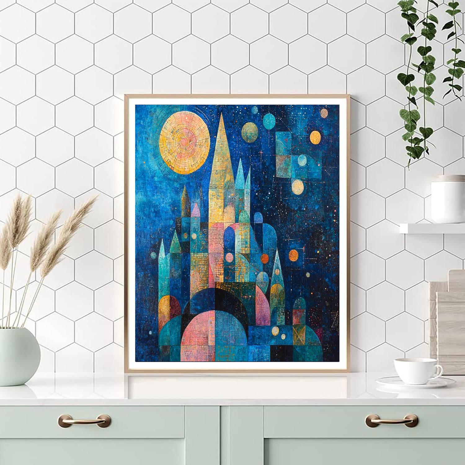 Paul Klee Inspired Celestial Hues  Painting Number Kit